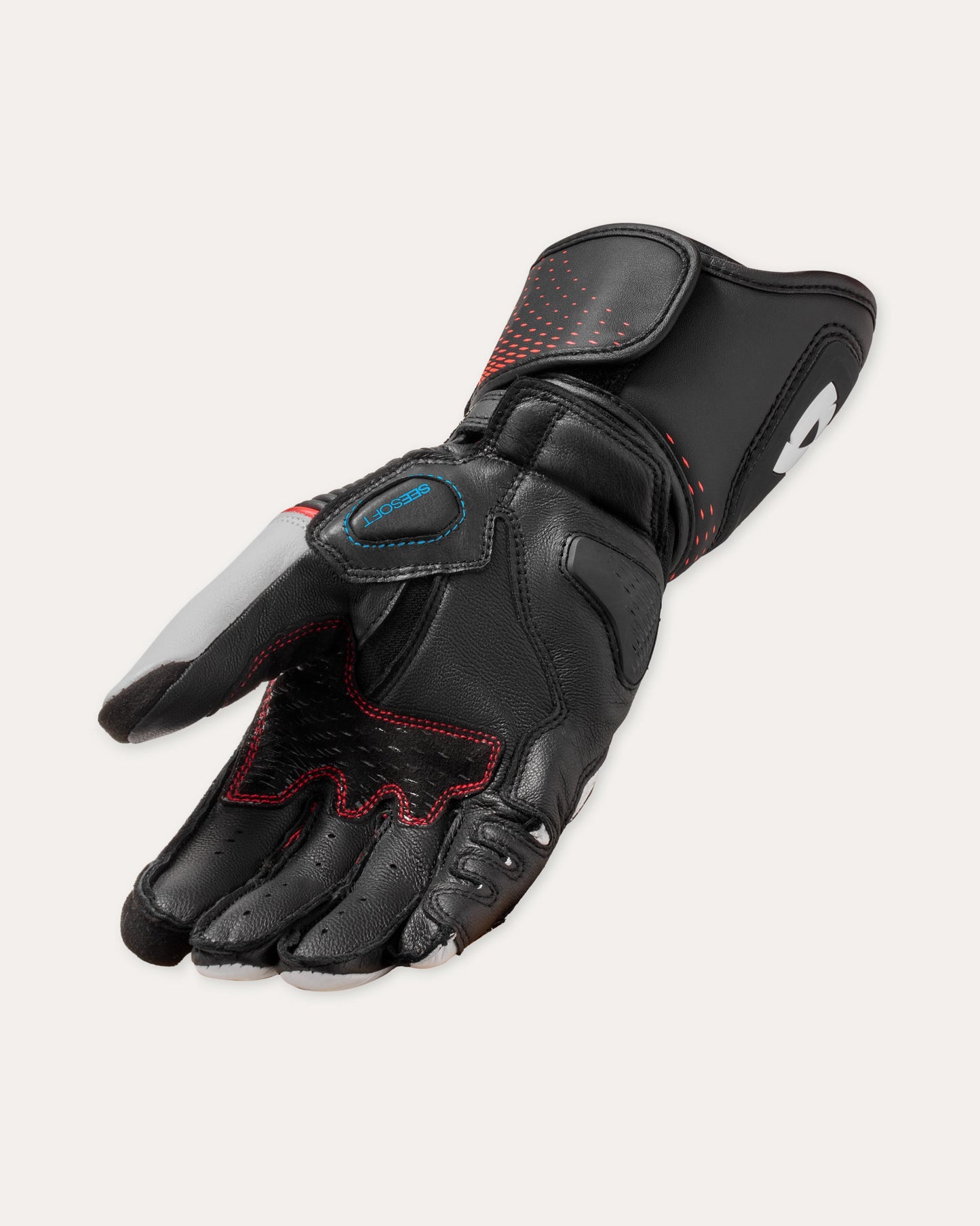 Guanti Rev'it! Xena 4 Ladies - Bianco-Neon Rosso
