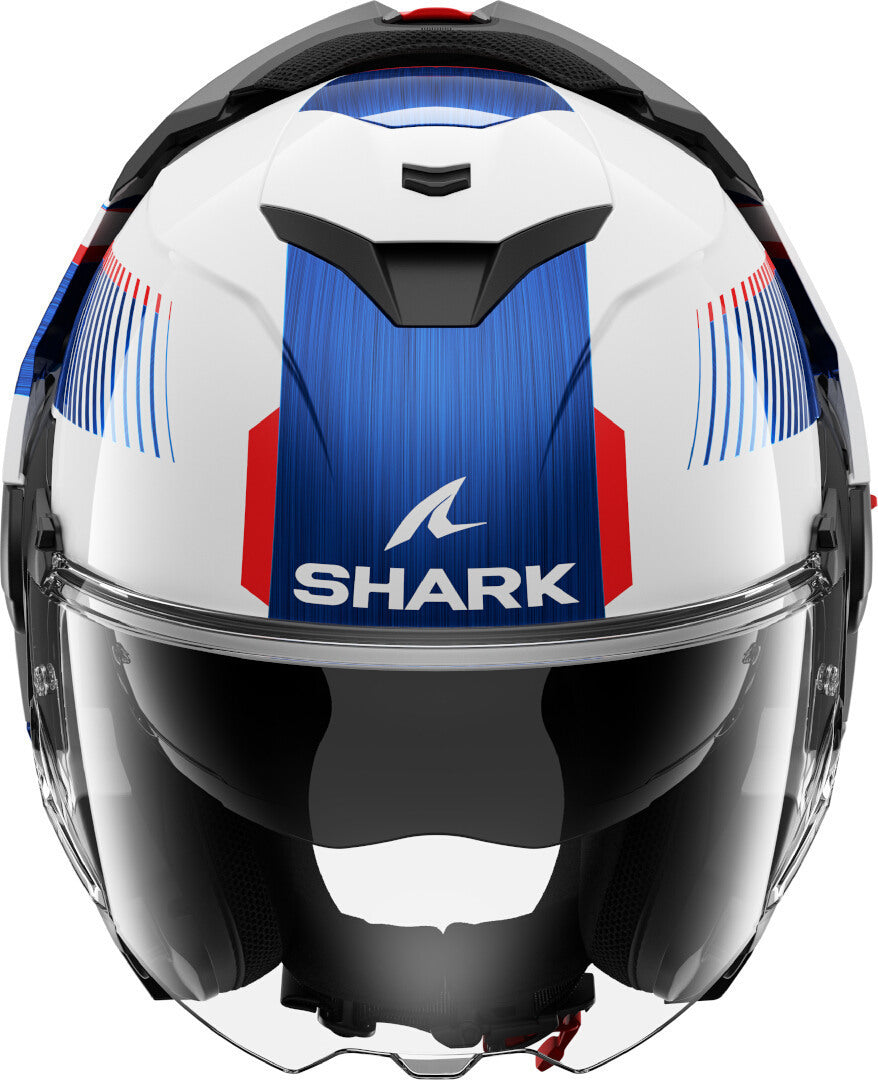 Casco SHARK Ribaltabile OXO SIKTER White Chrome Blue