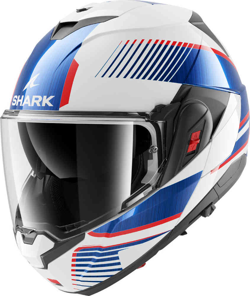 Casco SHARK Ribaltabile OXO SIKTER White Chrome Blue