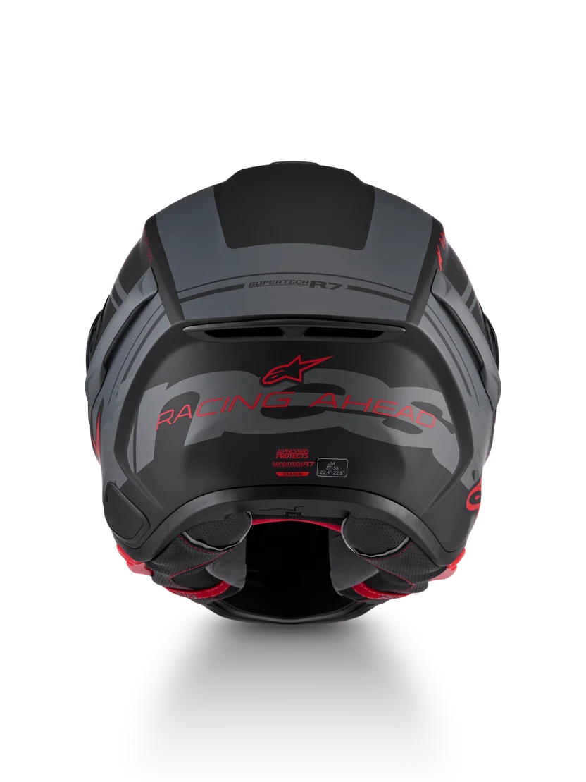 Casco Alpinestars S-R7 A-Core Black Gray Red Matt