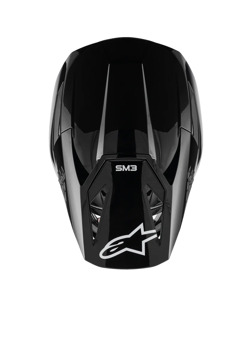 Casco Alpinestars S-M3 Solid ECE06 Nero Lucido