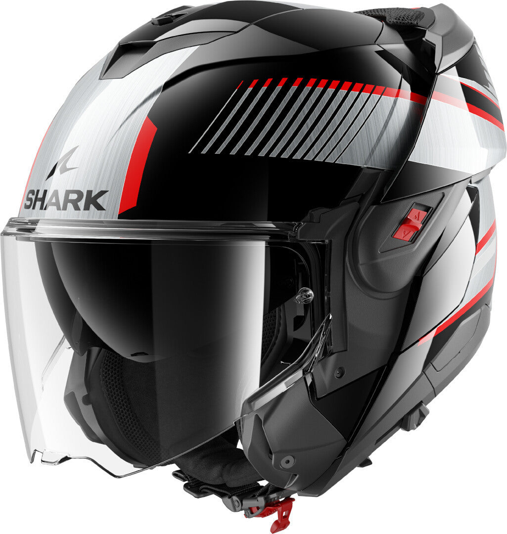 Casco SHARK Ribaltabile OXO SIKTER Black Chrom Silver