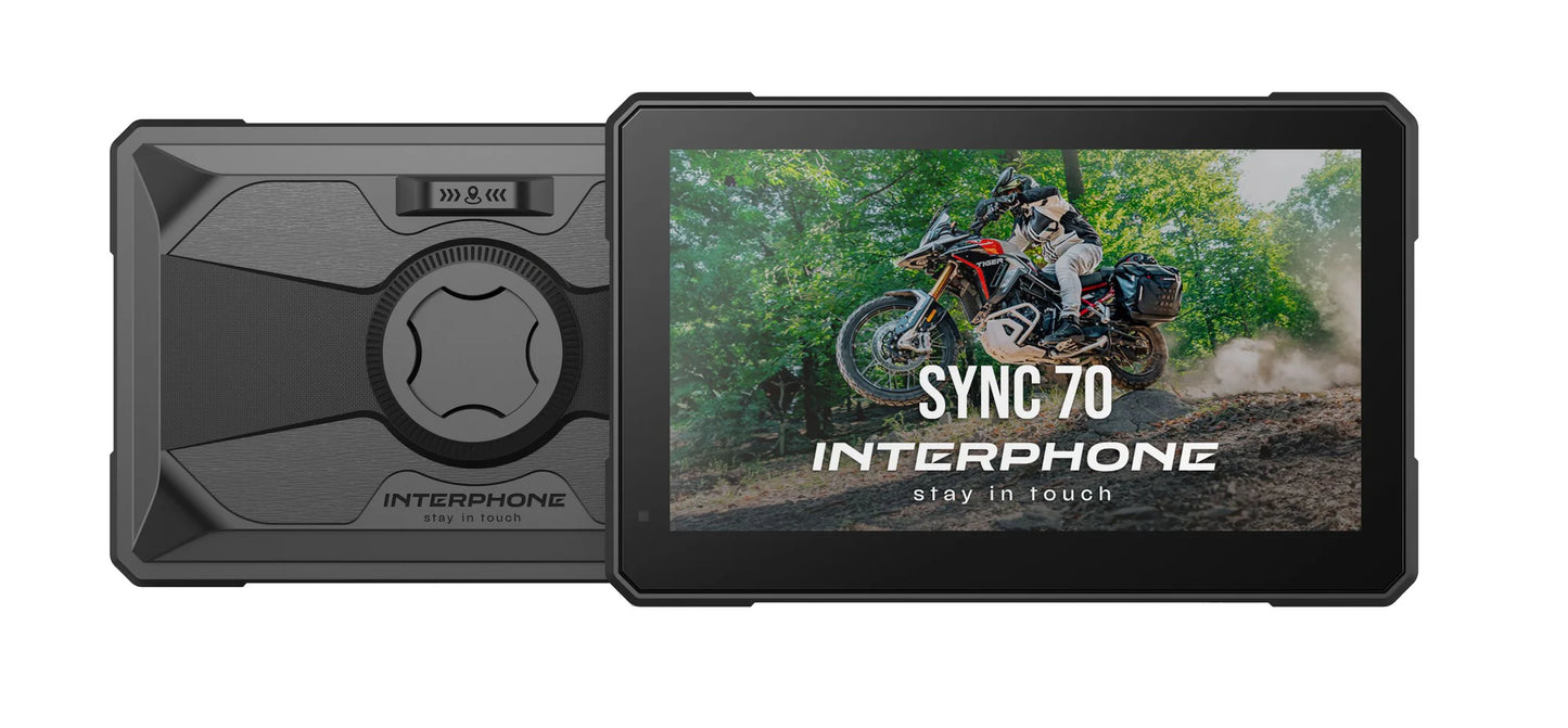 INTERPHONE SYNC70 ESSENTIAL: SMART DISPLAY DA 7” E SCHERMO GPS