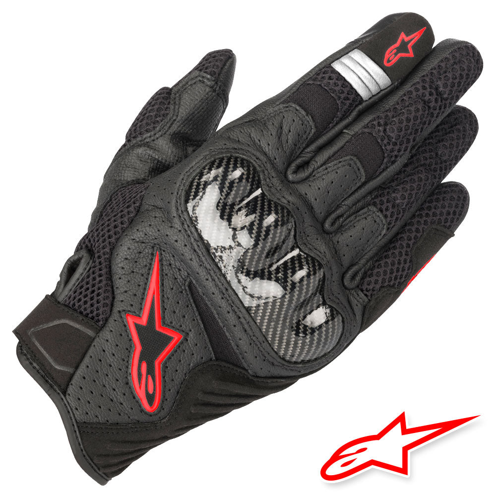 Guanti SMX-1 AIR V2 Black Red Fluo
