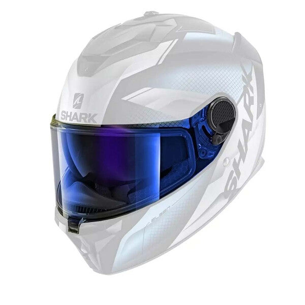 Shark Visiera iridium Blu a specchio CON PIN PER PINLOCK VZ300 SPARTAN RS, SPARTAN GT PRO CARBON