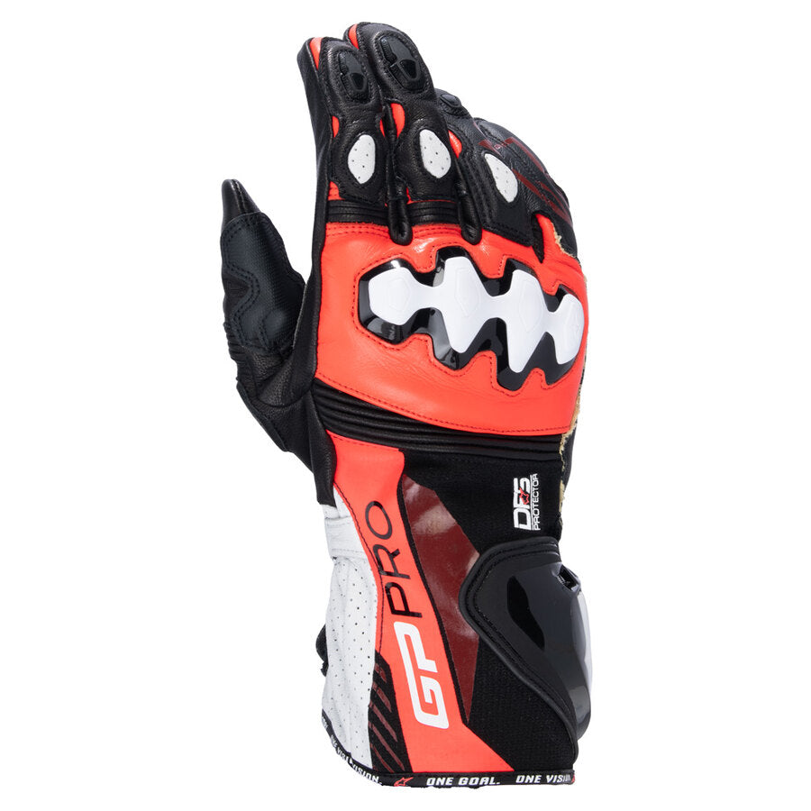 Guanti Alpinestars GP Pro R4 BLACK RED FLUO WHITE