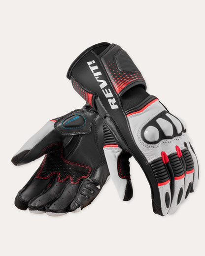 Guanti Rev'it! Xena 4 Ladies - Bianco-Neon Rosso