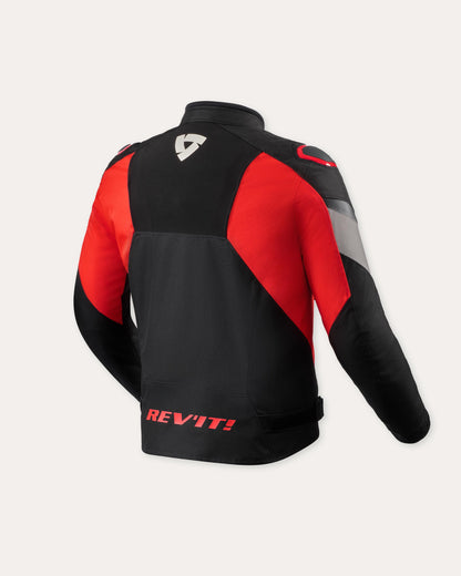 Giacca Rev'it! Control H2O - 1200 - Nero-Rosso