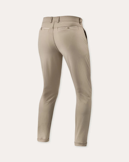 Pantaloni Chino Terry Skinny-Sabbia