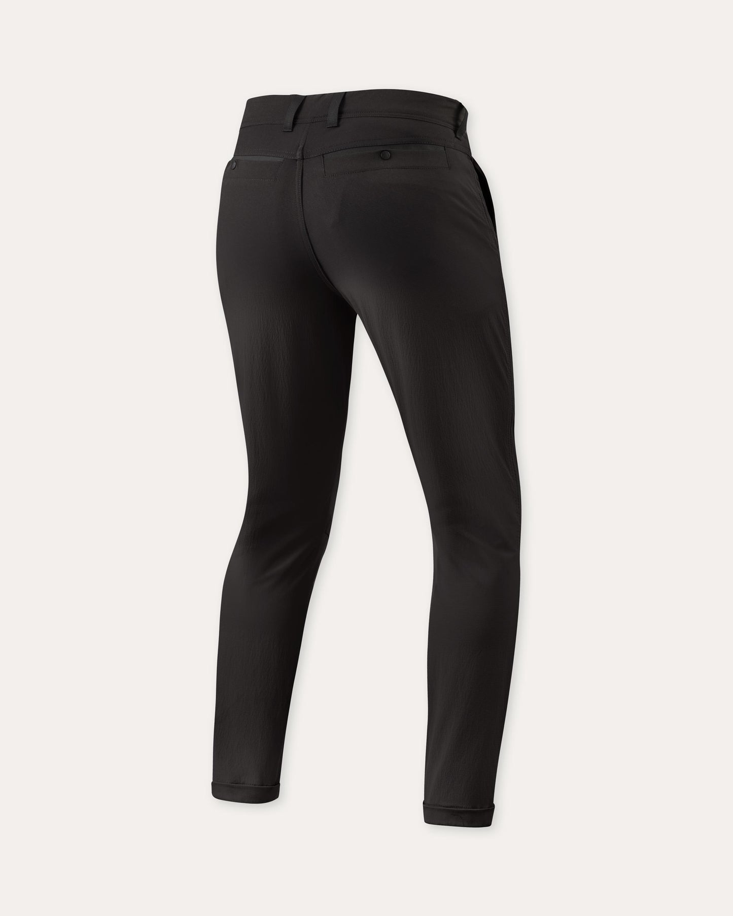 Pantaloni Chino Terry Skinny-Nero