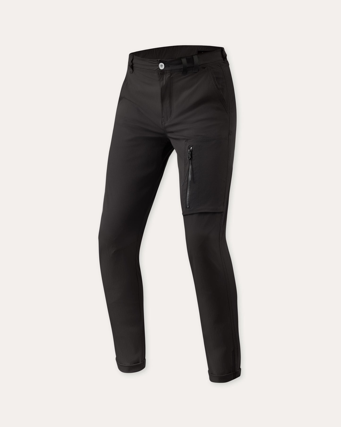 Pantaloni Chino Terry Skinny-Nero