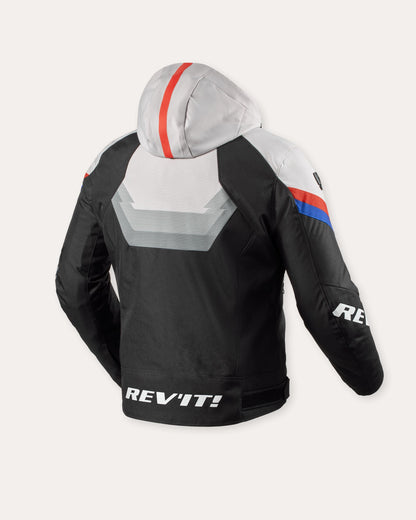 Giacca REV'IT!  Quantum 3 H2O Black- light Grey