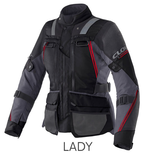 Giacca Clover OUTLAND-3 LADY WP - Rosso/Nero