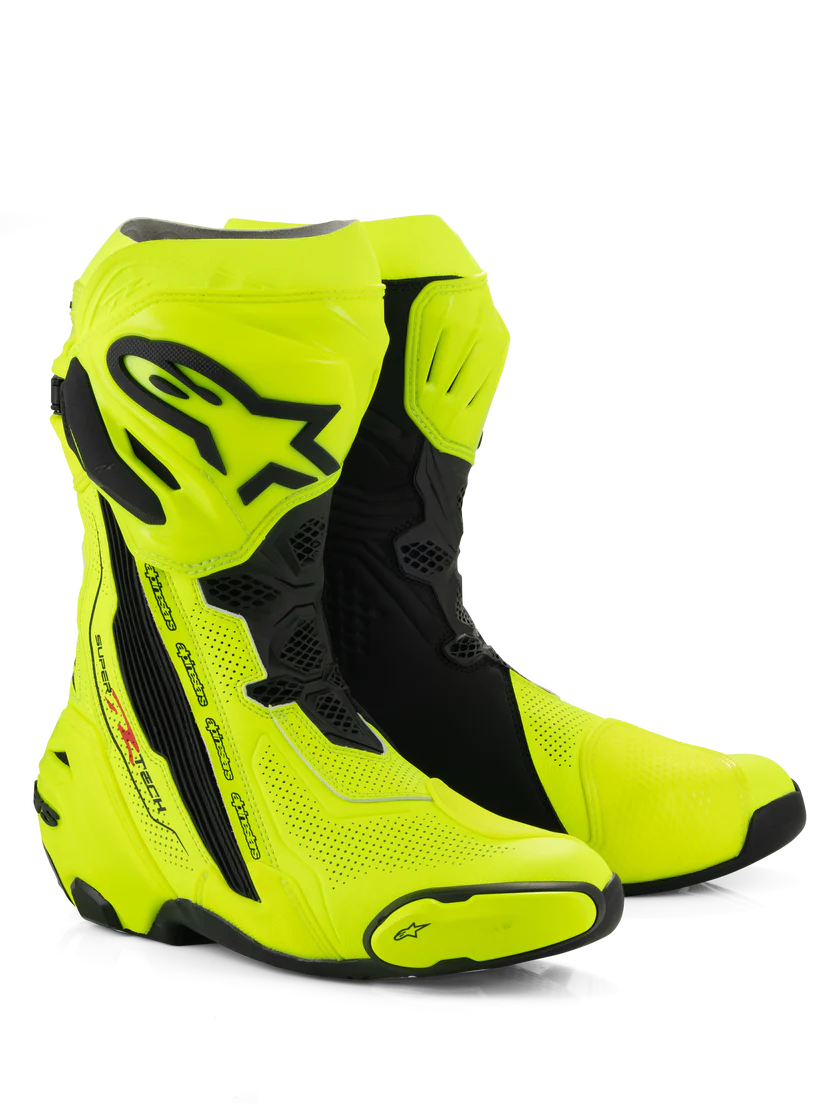 Stivali Alpinestars SUPERTECH R VENTED - Yellow Fluo Black
