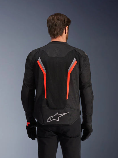 Giacca Alpinestars AST V3 Air-Black Dark Gray Red Fluo