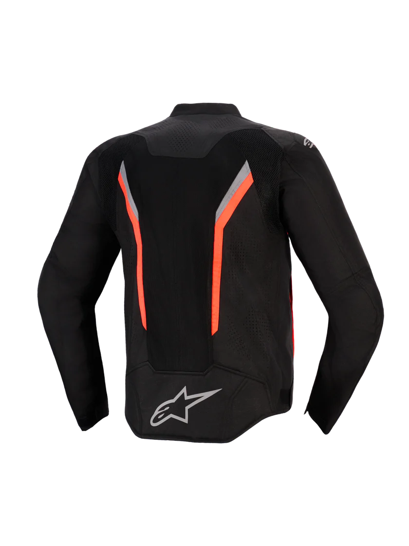 Giacca Alpinestars AST V3 Air-Black Dark Gray Red Fluo
