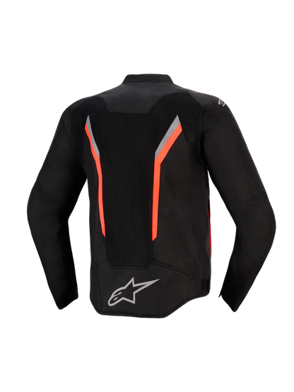 Giacca Alpinestars AST V3 Air-Black Dark Gray Red Fluo