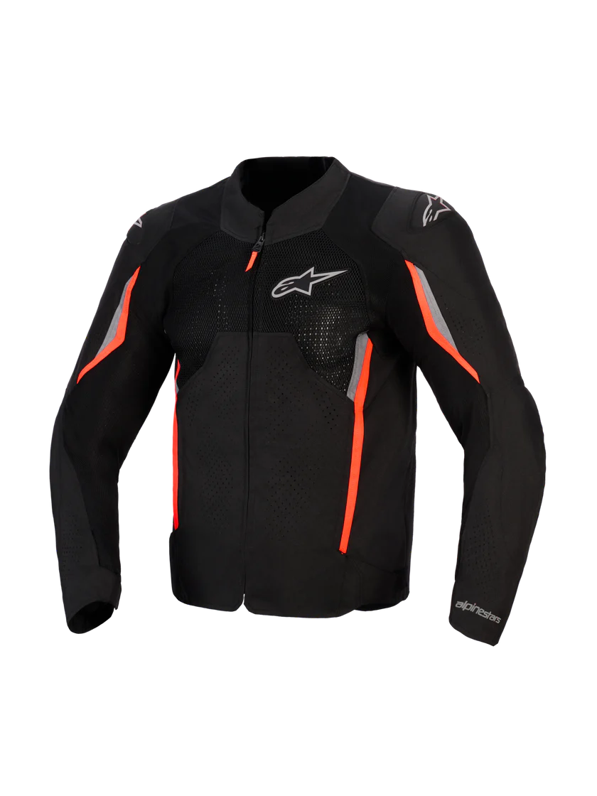 Giacca Alpinestars AST V3 Air-Black Dark Gray Red Fluo