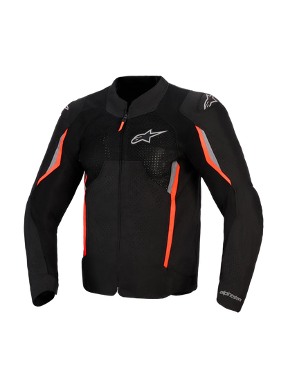 Giacca Alpinestars AST V3 Air-Black Dark Gray Red Fluo