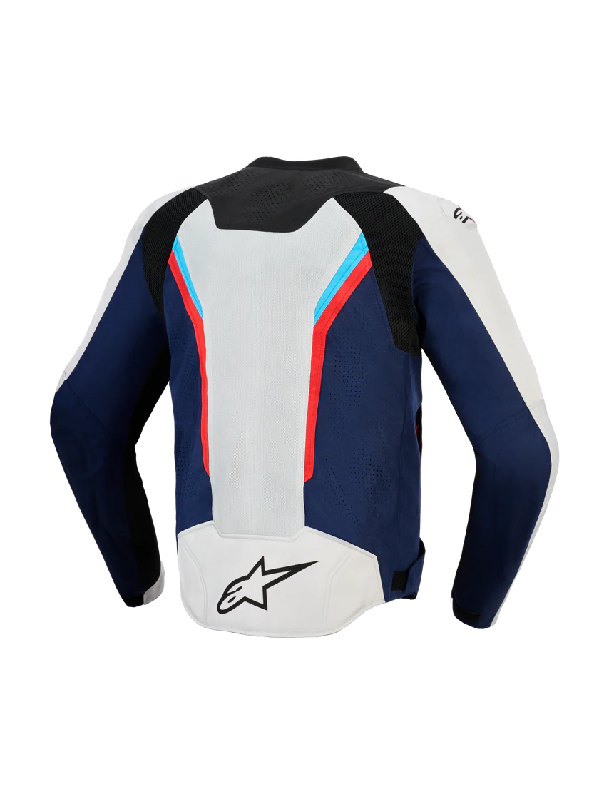 Giacca Alpinestars AST V3 Air-Silver Deep Blue Bright Red