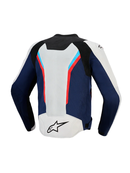 Giacca Alpinestars AST V3 Air-Silver Deep Blue Bright Red