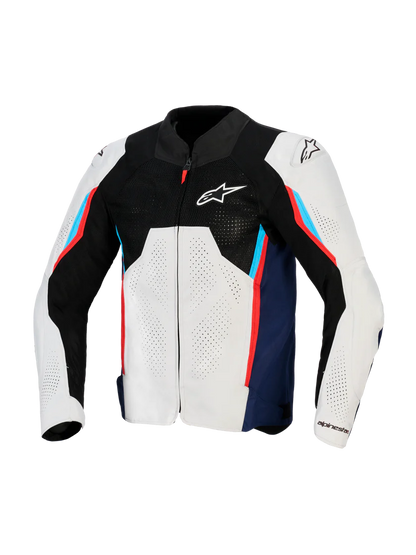 Giacca Alpinestars AST V3 Air-Silver Deep Blue Bright Red