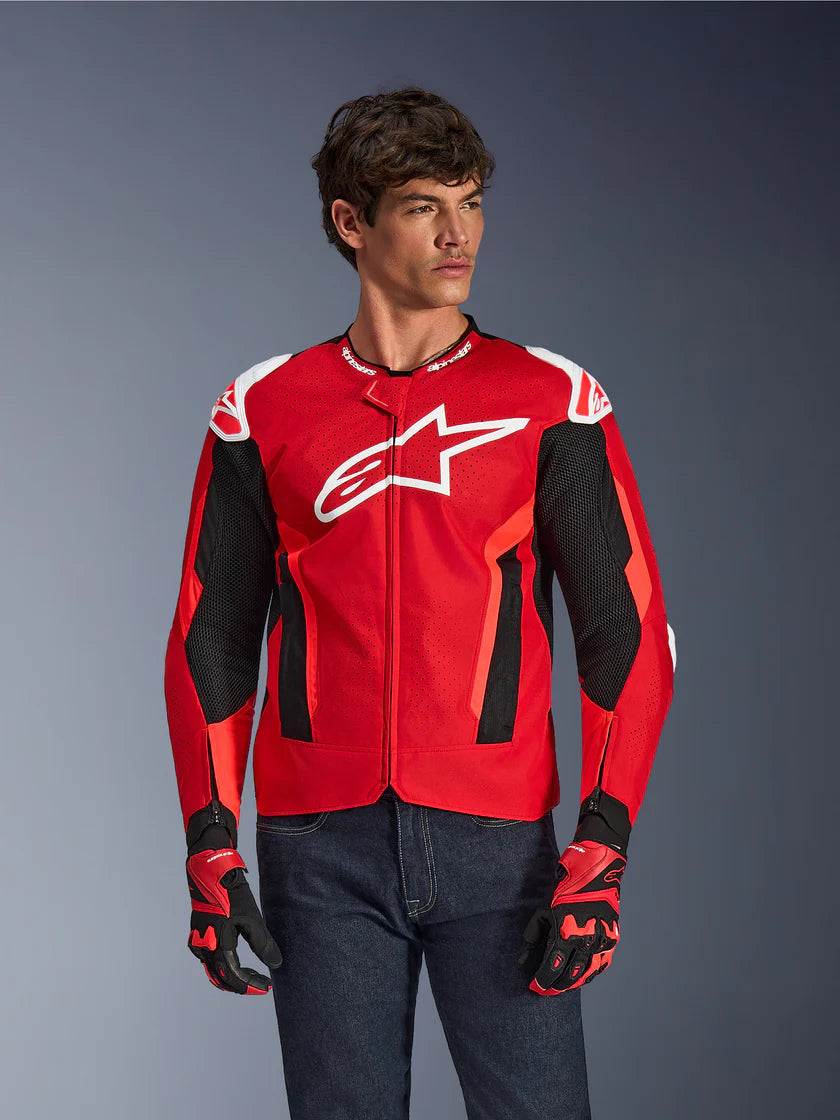 Giacca Alpinestars T-GP Air-Bright Red Red Fluo Black