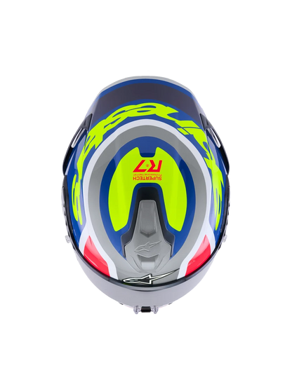 Casco Alpinestars S-R7 Lumen-Silver Black Pink Yellow Fluo Glossy