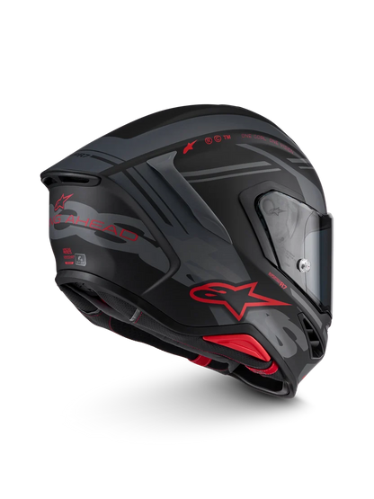Casco Alpinestars S-R7 A-Core Black Gray Red Matt