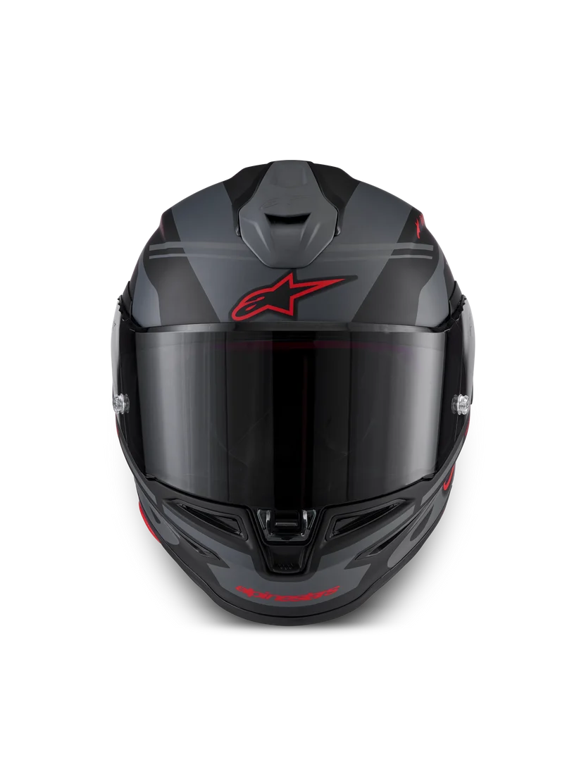 Casco Alpinestars S-R7 A-Core Black Gray Red Matt