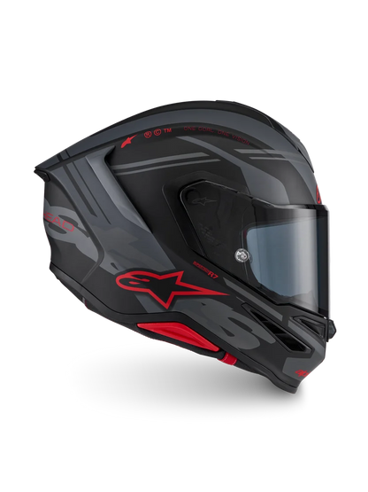 Casco Alpinestars S-R7 A-Core Black Gray Red Matt