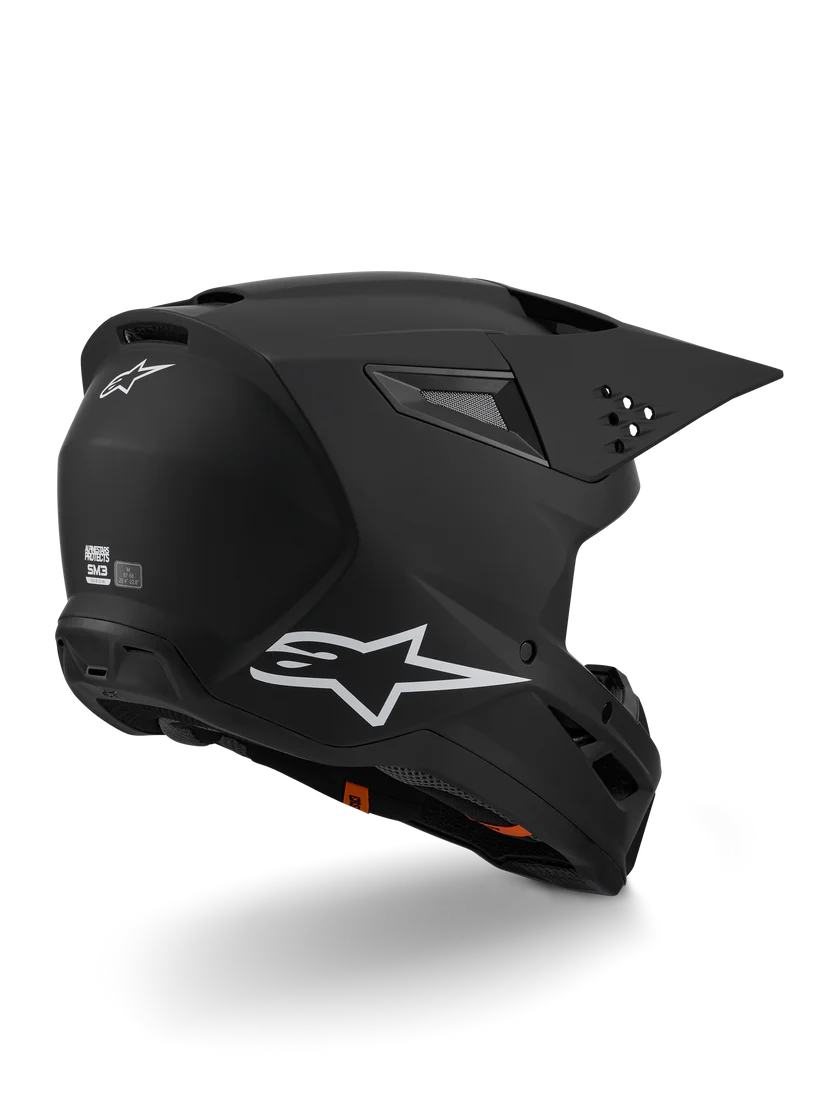 Casco Alpinestars S-M3 Solid ECE06 Nero Opaco