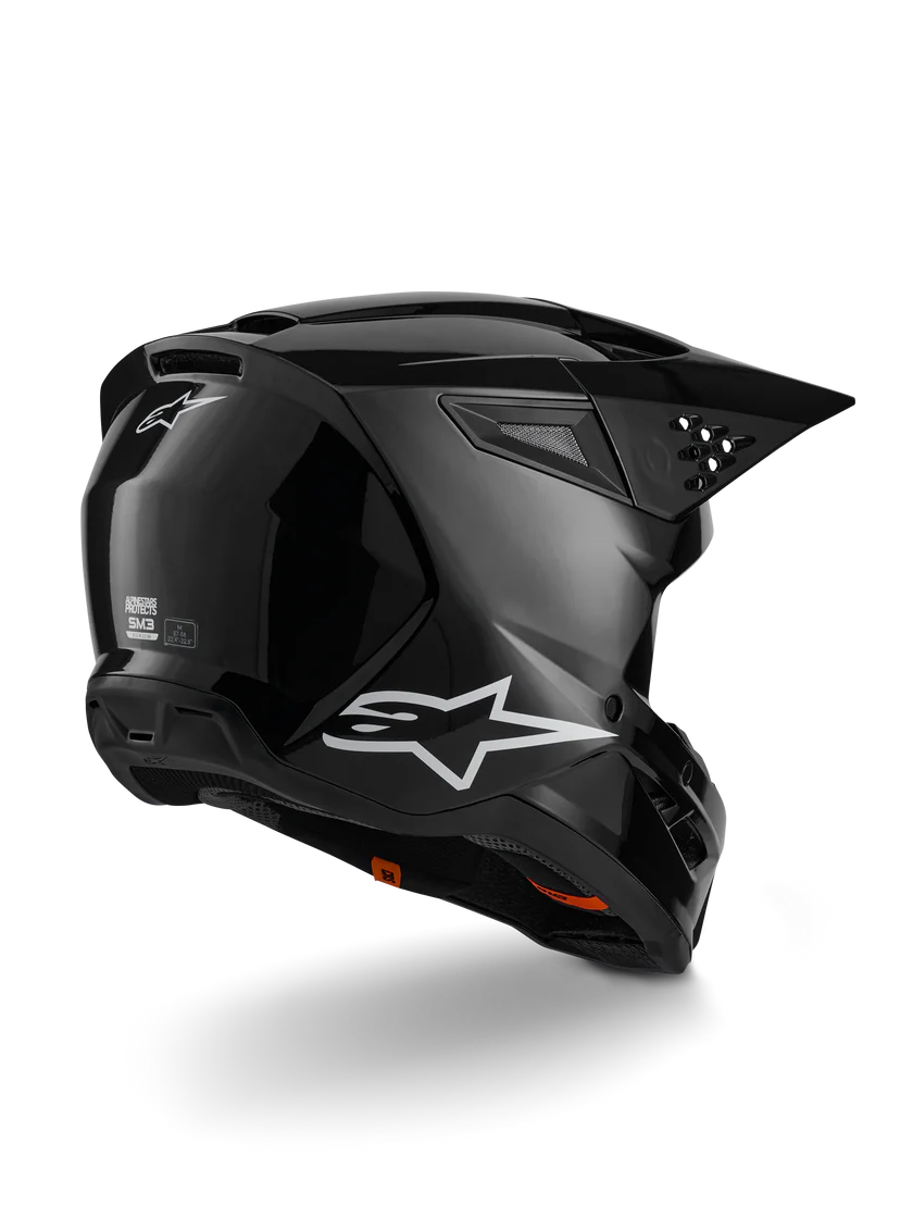 Casco Alpinestars S-M3 Solid ECE06 Nero Lucido