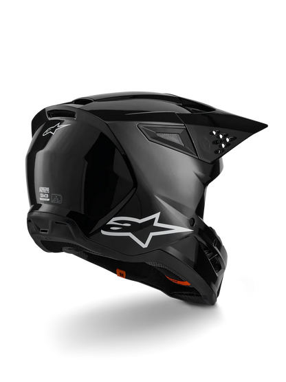 Casco Alpinestars S-M3 Solid ECE06 Nero Lucido