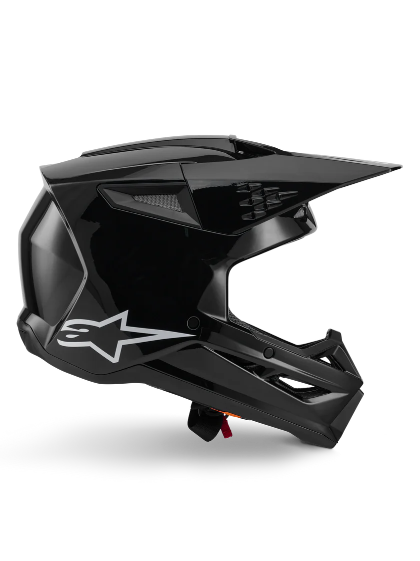 Casco Alpinestars S-M3 Solid ECE06 Nero Lucido
