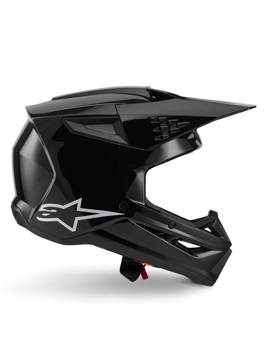 Casco Alpinestars S-M3 Solid ECE06 Nero Lucido