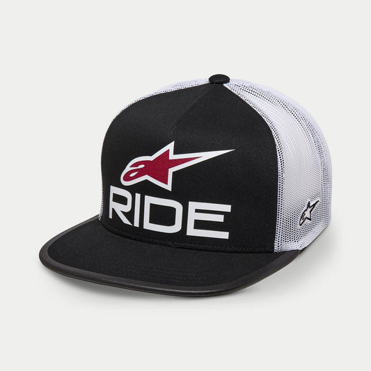 Cappello ALPINESTARS  Trucker Ride 4.0 Nero Bianco Rosso