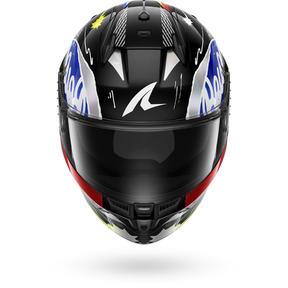 Casco Shark D-SKWAL 3 STREETRUSH Black Blue Chrom