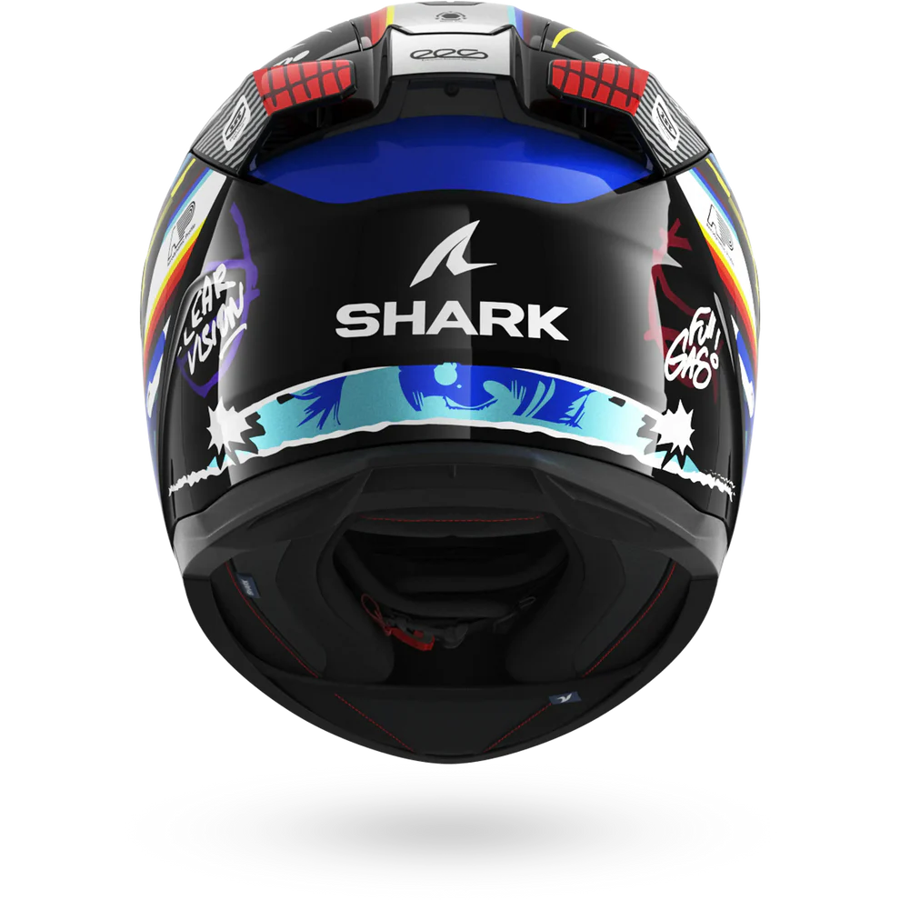 Casco Shark D-SKWAL 3 STREETRUSH Black Blue Chrom