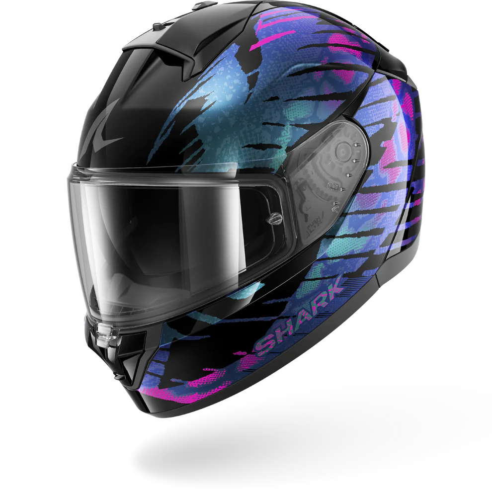 Casco  SHARK RIDILL 2 REPTAIA Black Violet Glitter