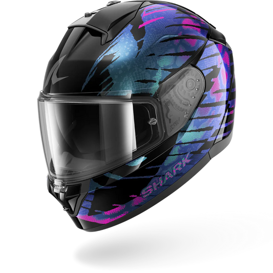 Casco  SHARK RIDILL 2 REPTAIA Black Violet Glitter