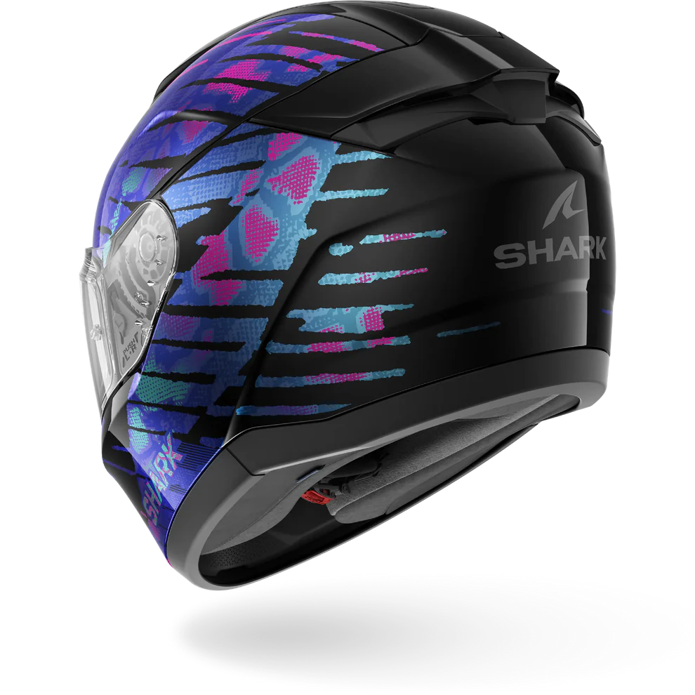 Casco  SHARK RIDILL 2 REPTAIA Black Violet Glitter