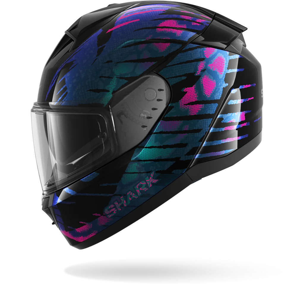 Casco  SHARK RIDILL 2 REPTAIA Black Violet Glitter