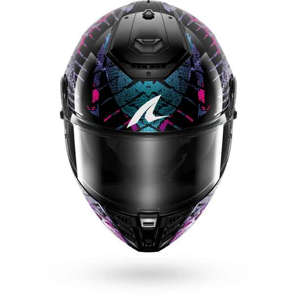 Casco SHARK Spartan RS REPTAIA Black Blue Glitter