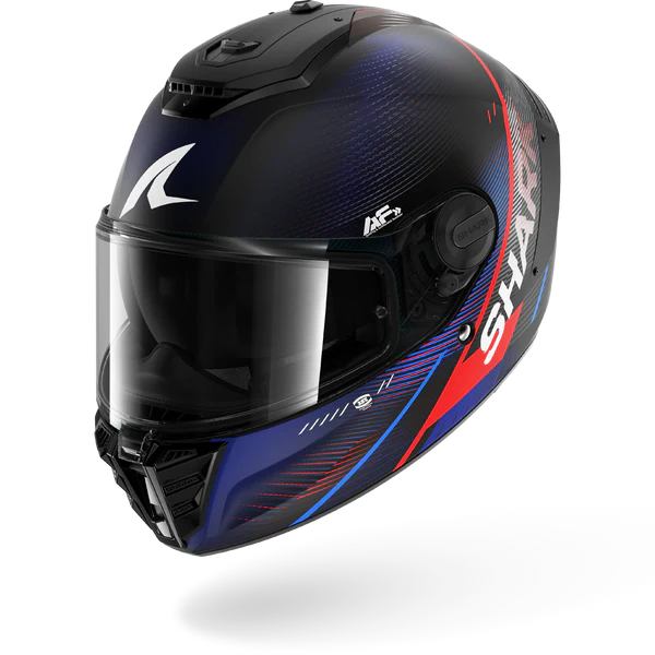 Casco SHARK Spartan RS SPEED-TECH Mat Black Blue Red