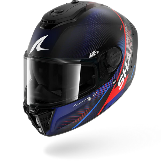 Casco SHARK Spartan RS SPEED-TECH Mat Black Blue Red