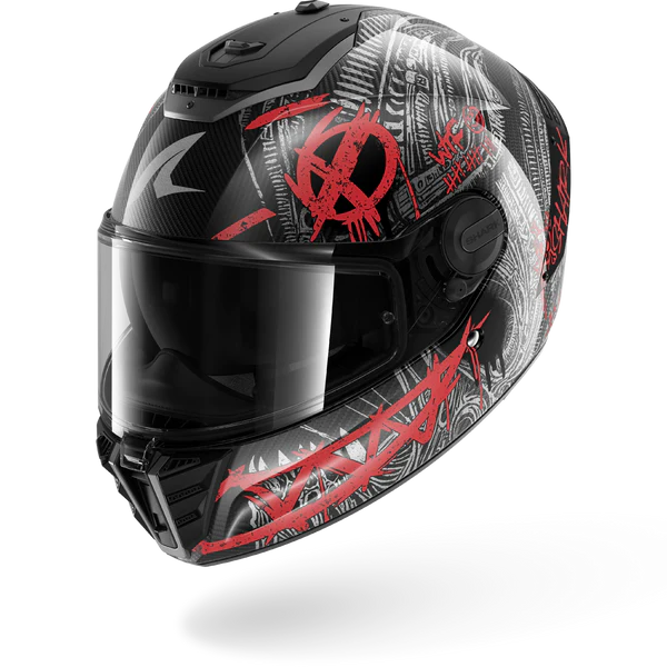 Casco Shark SPARTAN RS CARBON SHIEVER Carbonio Antracite Rosso