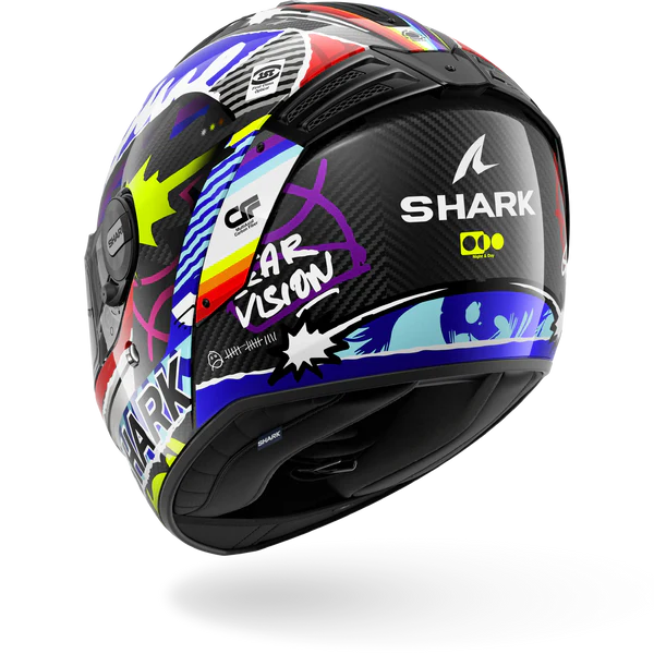 Casco Shark SPARTAN RS CARBON STREETRUSH Carbon Blue Chrom
