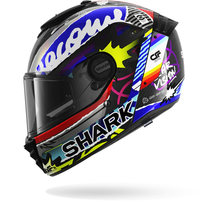 Casco Shark SPARTAN RS CARBON STREETRUSH Carbon Blue Chrom