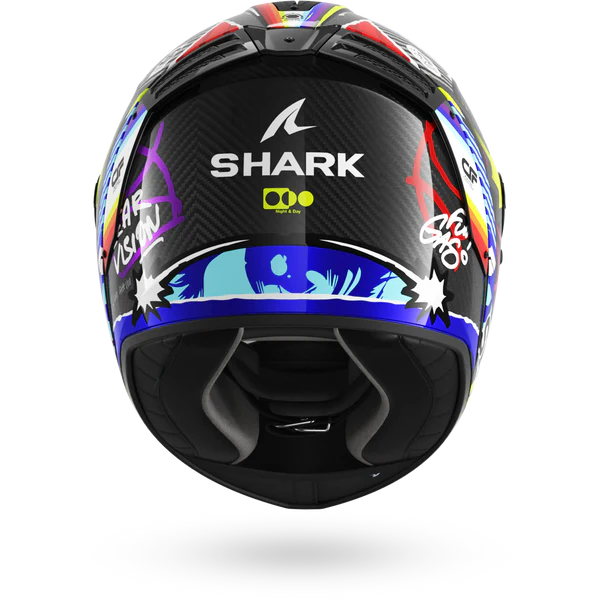 Casco Shark SPARTAN RS CARBON STREETRUSH Carbon Blue Chrom